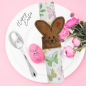 Preview: Stickdateien-Set Serviettenringe Hasen für Ostern als Tischdeko Osterdeko für den 10x10cm Stickrahmen